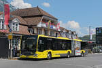Mercedes Citaro 717 der STI, auf der Linie 21, wartet am 29.07.2026 an der Endstation beim Bahnhof Interlaken Ost.