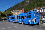 Mercedes Citaro 719 mit der Werbung f�r die Z�rich Versicherung, auf der Linie 21, wartet am 29.08.2026 an der Endstation beim Bahnhof Interlaken Ost.