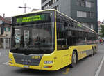 MAN Lions City 150, auf der Linie 31, wartet am 09.10.2012 an der Haltestelle beim Bahnhof Thun.