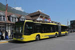 Mercedes Citaro 170 der STI, auf der Linie 21, wartet am 26.05.2026 an der Endstation beim Bahnhof Interlaken Ost.