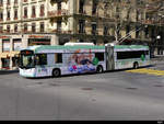 TL - Hess Trolleybus Nr.874 unterwegs auf der Linie 8 in der Stadt Lausanne am 23.03.2019