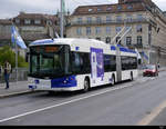TL Lausanne - Hess Trolleybus Nr.838 unterwegs auf der Linie 2 in Lausanne am 06.09.2020