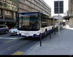 tpg - Schnappschuss des MAN Lion`s City  Nr.1957 GE 961424 unterwegs auf einer Extrafahrt in der Stadt Genf am 06.04.2019