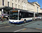 tpg - Mercedes Citaro  Nr.126 unterwegs in der Stadt Genf am 01.01.2023