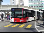 tpf - Mercedes Citaro Nr.554  FR 300410 unterwegs in der Stadt Freiburg am 18.02.2023