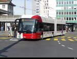 tpf - Hess Trolleybus Nr.6607  FR 301547 unterwegs in der Stadt Freiburg am 18.02.2023