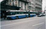 Aus dem Archiv: TF Fribourg Nr. 103/FR 634 Volvo/Hess Gelenkduobus am 3. April 1999 Fribourg, Bahnhof