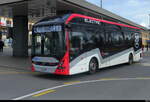 travys - Volvo 7900 Electric  Nr.160 unterwegs vor dem Bahnhof in Yverdon am 29.03.2026
