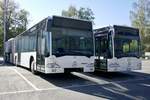 Zwei alte Citaro 1 der VBG hinter dem Eurobus Zentrum in Bassersdorf abgestellt, am 13.10.18.