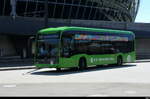 VBG - Mercedes e Citaro  Nr.24 bei der zufahrt zu den Bushaltestellen beim Flughafen Z�rich am 28.07.2026