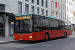 MAN Lions City von Funicar, auf der Linie 70, bedient die Haltestelle in der Bahnhofstrasse.