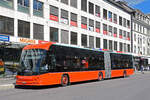 Hess Elektrobus 201, auf der Linie 9, bedient die Haltestelle beim Guisanplatz. Die Aufnahme stammt vom 09.09.2022.