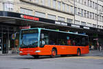 Mercedes Citaro 181, auf der Linie 6, fährt am 09.09.2022 zur Haltestelle beim Bahnhof Biel.