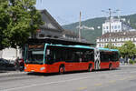 Mercedes Citaro 167, auf der Linie 2, bedient am 08.06.2026 die Haltestelle beim Bahnhof Biel.