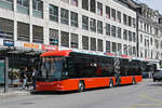 Hess Trolleybus 99, auf der Linie 3, bedient am 08.06.2026 die Haltestelle Guisanplatz.