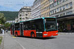 Mercedes Citaro 182, auf der Linie 6, verl�sst am 08.06.2026 die Haltestelle beim Bahnhof Biel.