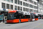 Hess Trolleybus 92, auf der Linie 4, bedient am 08.06.2026 die Haltestelle Guisanplatz. Aufnahme Biel.