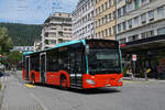 Mercedes Citaro 197, auf der Linie 6, verl�sst am 08.06.2026 die Haltestelle beim Bahnhof Biel.