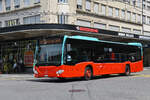 Mercedes Citaro 199, auf der Linie 8, f�hrt am 08.06.2026 zur Haltestelle beim Bahnhof Biel.