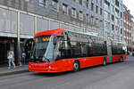Hess Trolleybus 99, auf der Linie 3, f�hrt am 08.06.2026 bei der Haltestelle Zentralplatz ein. Aufnahme Biel.