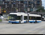 VBL - Hess Trolleybus Nr.216 unterwegs auf der Linie 5 in Emmenbrücke am 27.07.2023