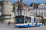 Mercedes Citaro 189, auf der Linie 24, �berquert am 08.05.2026 die Seebr�cke in Luzern.