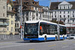 Mercedes eCitaro 503, auf der Linie 19, �berquert am 08.05.2026 die Seebr�cke in Luzern.