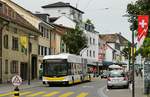 Trolleybus Schaffhausen: Hess Swisstrolley 3 105 am 26.07.2015 in Neuhausen