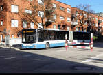 VBZ -MAN Lion`s City  Nr.515  ZH  708515 unterwegs in Zürich Altstetten  am 21.02.2021