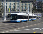 VBZ - Hess Trolleybus Nr.83 unterwegs in Zürich am 06.03.2022