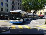 VBZ - Hess Trolleybus Nr.86 unterwegs auf der Linie 32 beim Limmatplatz am 2024.07.14