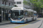 Volvo Hybridbus 463, auf der Linie 31, fährt am 11.07.2025 bei der Haltestelle Löwenplatz ein.