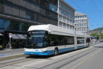 Hess Doppelgelenk Trolleybus 2, auf der Linie 31, verl�sst a, 24.07.2026 die Haltestelle Sihlpost/HB.
