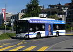 Zugerland - Solaris Urbino 12 Electric  Nr.142  ZG 88142 unterwegs auf der Linie 13 in Zug am 15.07.2023