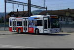 Bern Mobil - Mercedes Citaro mit Werbung  Nr.436  BE  843436 unterwegs auf der Linie 160 beim Bahnhof von Münsigen am 12.08.2025
