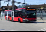 Bern Monil - Mercedes Citaro  Nr.161  BE  729161 unterwegs auf der Linie 165 beim Bahnhof Münsingen am 12.08.2025