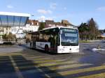 SBB - Mercedes Citaro AG 370316 unterwegs auf der Linie 3 bei der Bushaltestelle beim Bahnhof in Zofingen am 23.01.2016