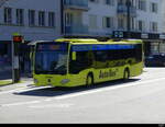 AAGL - Mercedes Citaro  Nr.55 bei den Haltestellen vor dem Bahnhof Pratteln am 21.03.2025