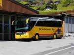 Grindelwald Bus - Setra S 411 HD  BE 268737 vor der Garage in Grindelwald Grund am 18.05.2014