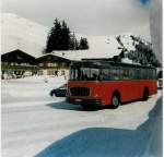 Aus dem Archiv: AFA Adelboden 14/BE 43'089 FBW/Gangloff Jahrgang 1964 im Mrz 1988 Adelboden, Geils