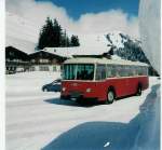 Aus dem Archiv: AFA Adelboden 22/BE 345'197 FBW/Tscher Jahrgang 1962 (ex P 25'502) im Mrz 1988 Adelboden, Geils