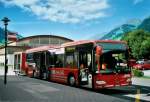 AFA Adelboden Nr. 27/BE 26'773 Mercedes Citaro am 4. August 2008 Frutigen, Bahnhof