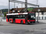 Bern Mobil - MAN Nr.471  BE 427471 unterwegs auf der Linie 160 in Münsingen beim Bahnhof am 04.05.2017