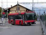 Bern Mobil - MAN Nr.473  BE 427473 unterwegs auf der Linie 161 in Münsingen beim Bahnhof am 04.05.2017