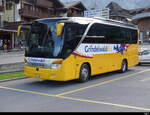 Grindelwald Bus - Setra S 411 HD  BE 268737 bei Busbahnhof neben dem WAB/ BOB Bahnhof in Grindelwald am 28.09.2023