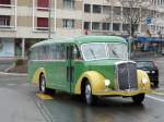 STI - (ex AvH Heimenschwand Nr. 5) Saurer L4C BE 26776 - Typ CT1D - 6 Zylinder - Baujahr 1950 - 110 PS - 30 Sitzpltze - Spezielles Automatisches Schiebdach - Unterwegs in der Stadt Thun am 21.03.2010