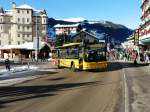 Grindelwald Bus - MAN Lion`s City  BE  363305 unterwegs in Grindelwald am 26.01.2013