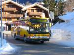Grindelwald Bus - Setra S 412 UL  BE 100930 unterwegs auf Dienstfahrt in Grindelwald am 26.01.2013