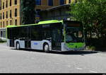BLS Busland - Mercedes Citaro Nr.117 bei der Zufahrt zu den Bushaltestellen vor dem Bahnhof in Burgdorf am 30.05.2025