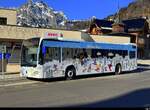Ortsbus Engelberg - Mercedes Citaro OW 10241 ( Globi-Bus) vor dem Bahnhof in Engelberg am 08.02.2026